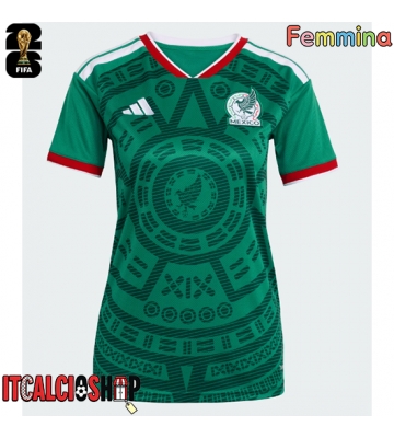 Messico Prima Maglia Femmina Mondiali 2026 Manica Corta